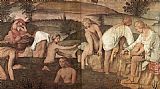 Famous Bathing Paintings - Girls Bathing